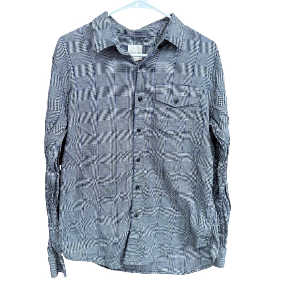 American Eagle Outfitters Plaid Button Down Shirt Medium Long Sleeve